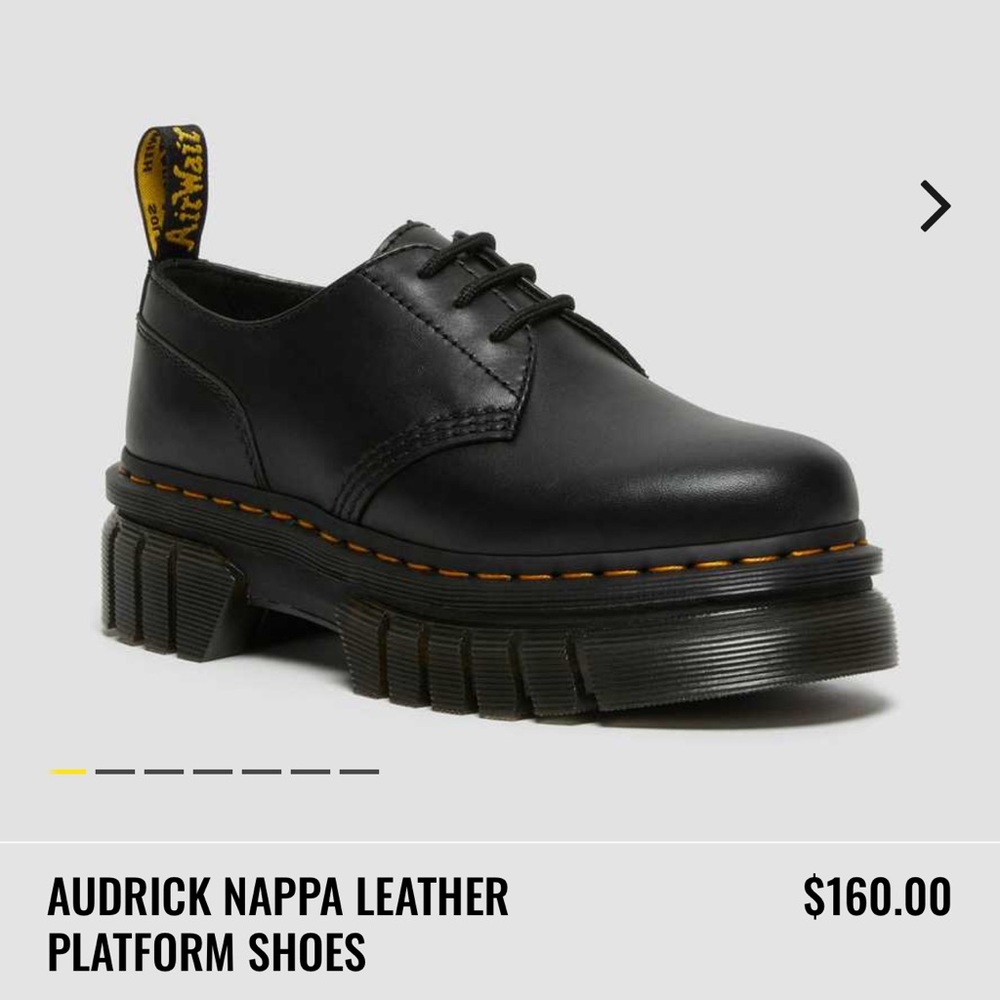 Never worn doc marten platform shoes (they’re too big for me!)